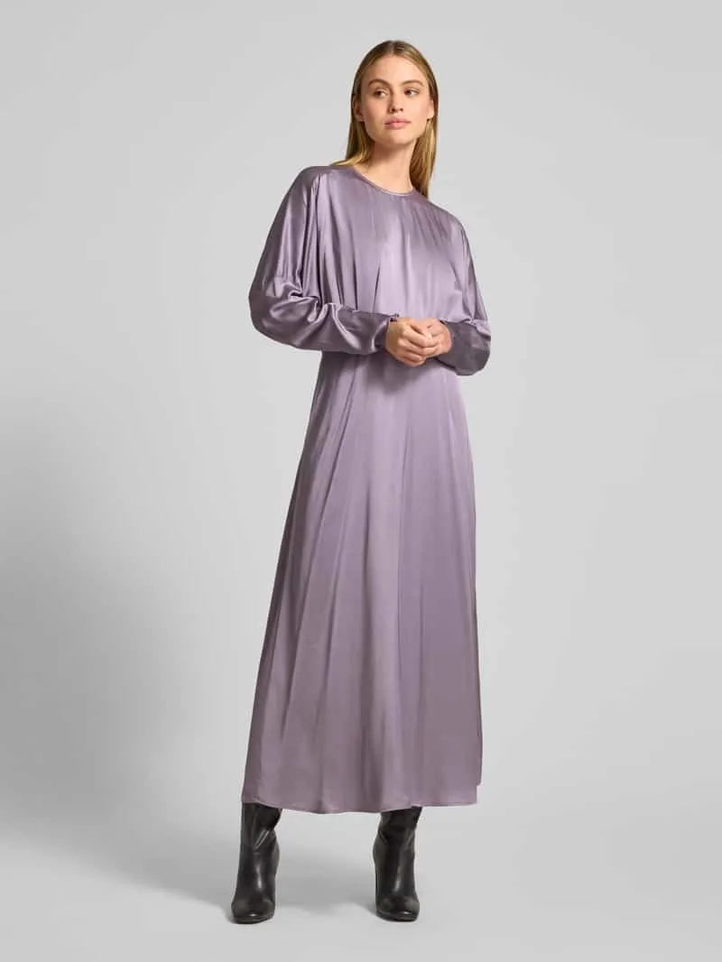 Jake*s Collection Maxi-jurk met extra brede schouders Lavendel
