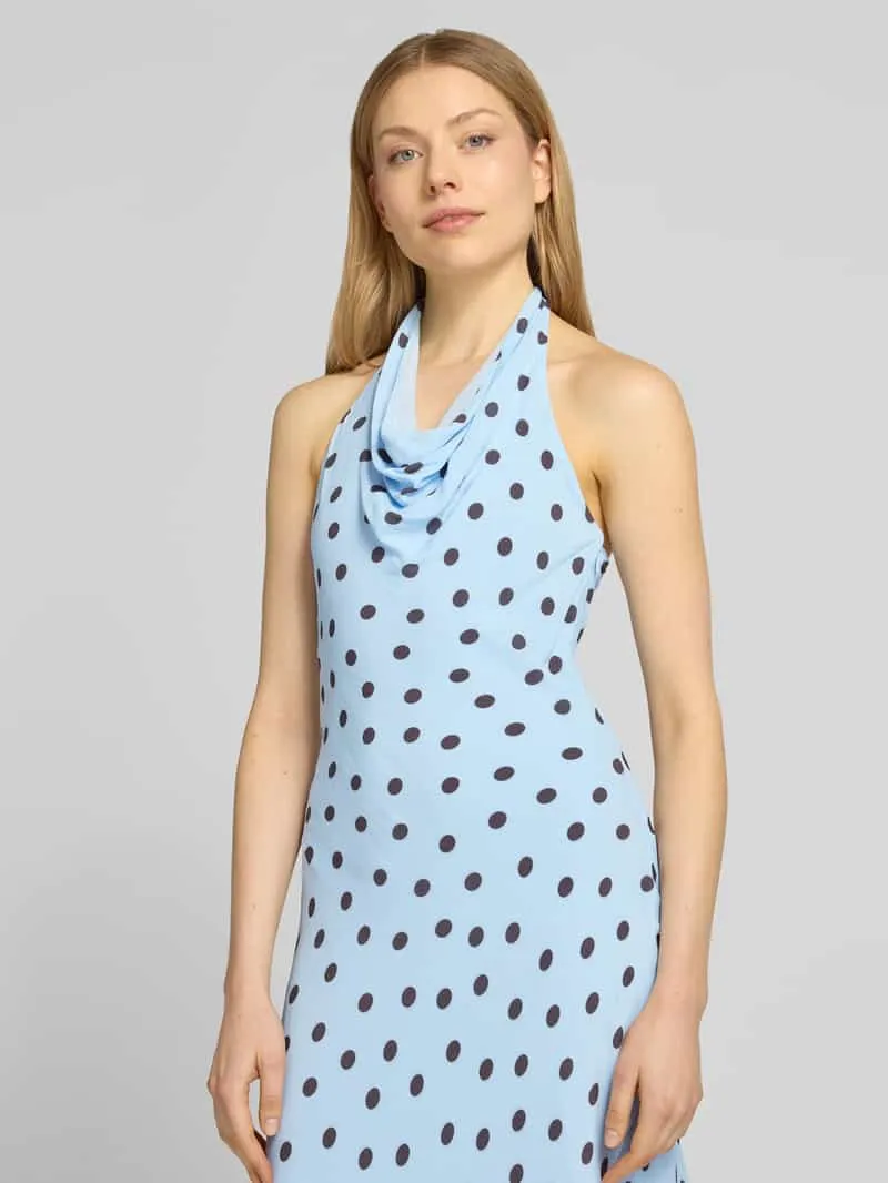 Forever New Cocktailjurk met cascadehals model 'Carter' blauw, foto 3