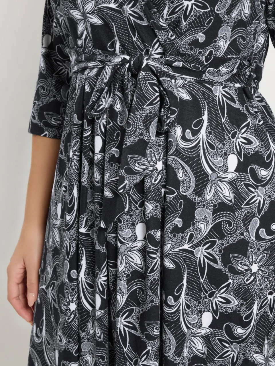 Yours Blauwe Zachte Jurk Met Bloemenprint, foto 3