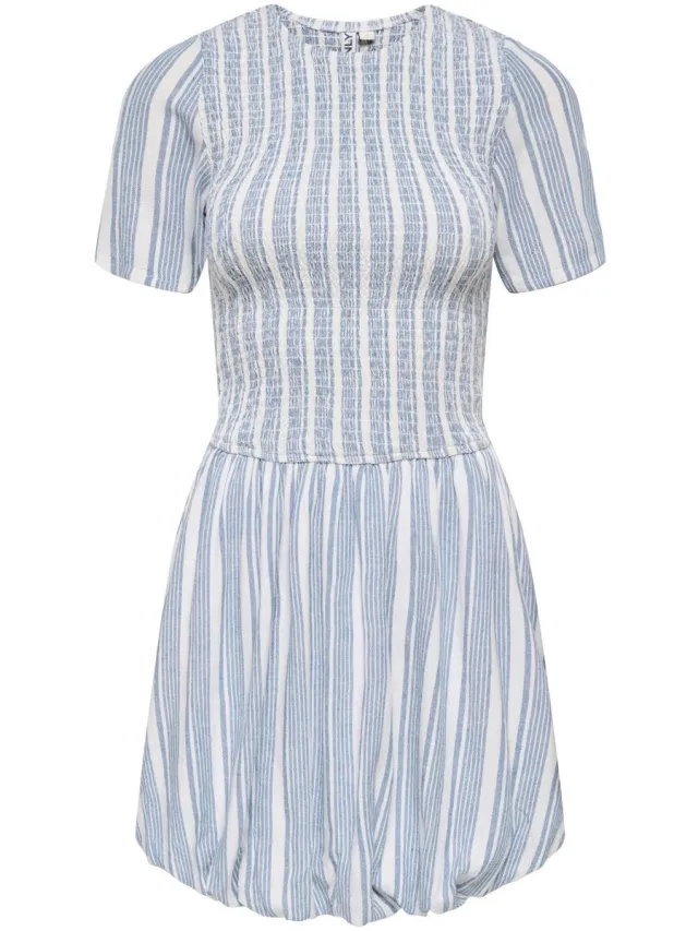 Only ONLGOA SS LINEN BL BALLO DRESS CC PNT - Meisjes - Mini jurken Coronet Blue