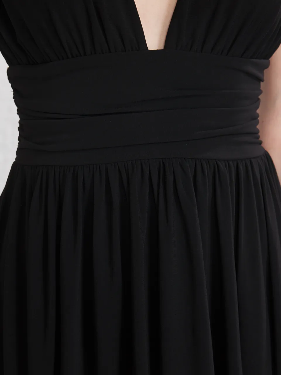 Trendyol TRENDYOLMİLLA Dames Zwart Effen Kort / Mini Mouwloos Stijlvol/Avond Skater Jurken, foto 2