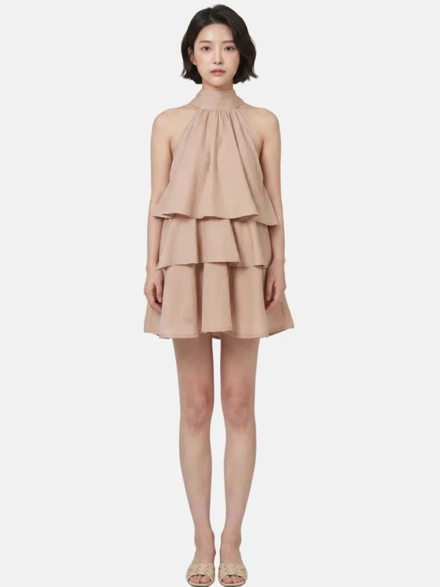 Roberta Rossi Jurk Women Taupe