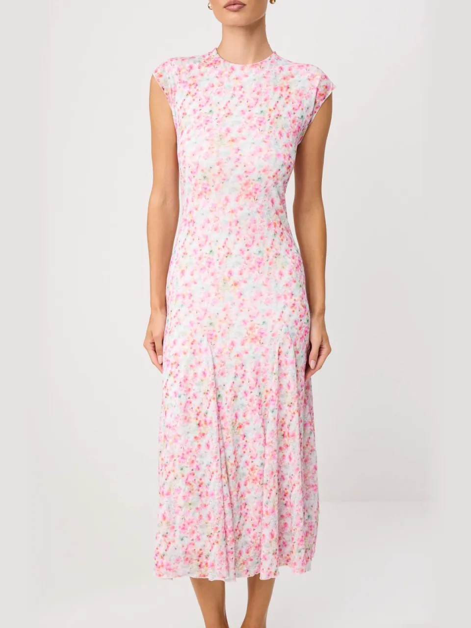 Trendyol TRENDYOLMİLLA Dames Meerkleurig Abstract Maxi Mouwloos A-lijn Jurken veelkleurig, foto 2