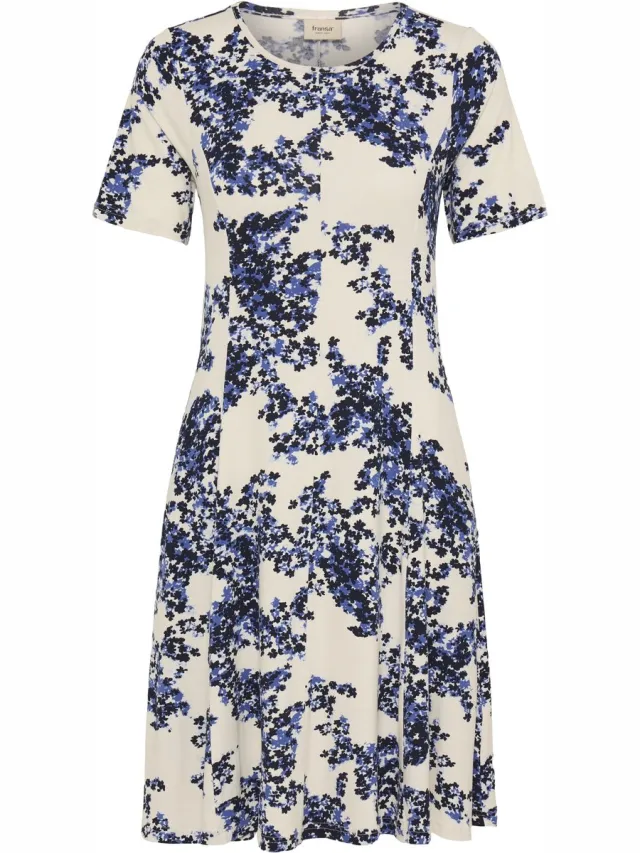 Fransa FRAMY DR 5 - Dames - Midi jurken soft petals nouvean navy