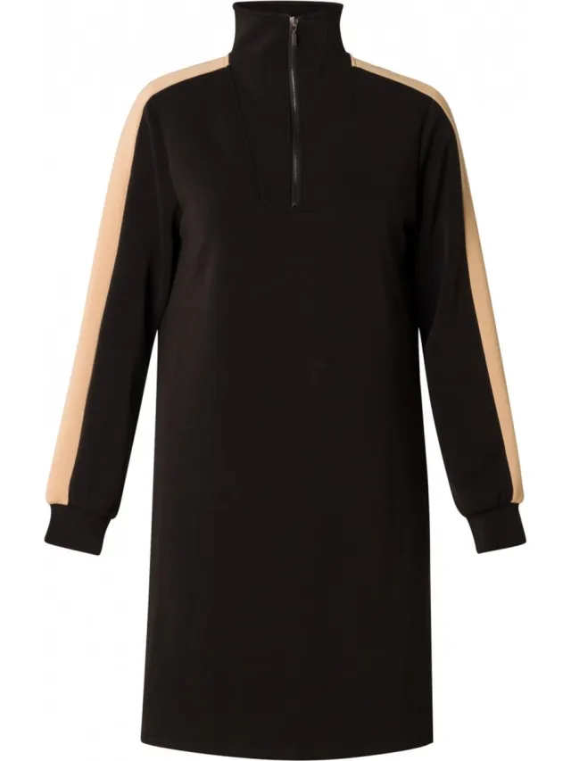 Yesta Vera Jurk - Black - maat 0(46)