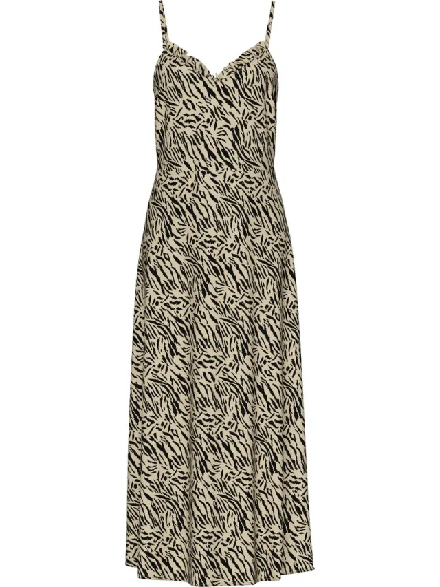 Pieces PCNYA SLIP ANKLE DRESS BF WVN MSA BC - Dames - Maxi jurken white pepper