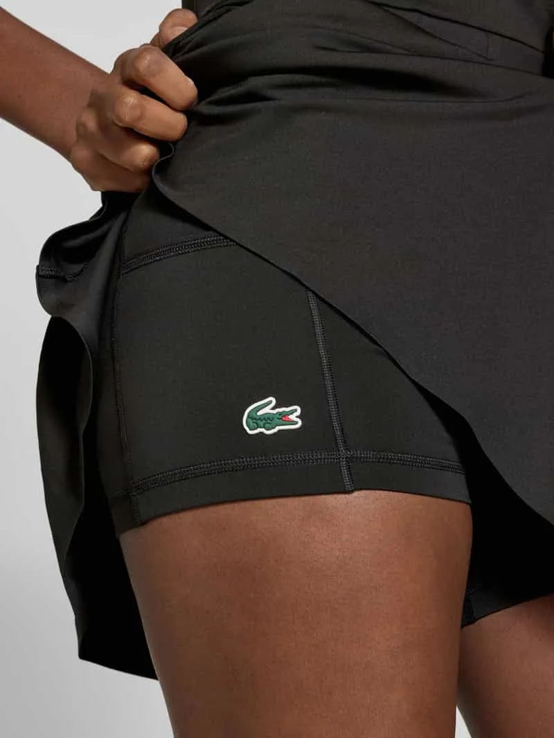 Lacoste Sport-jurk met semitransparante mesh-inzet zwart, foto 4