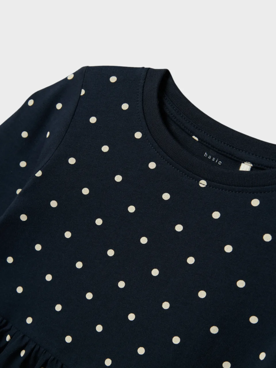 NAME IT mini jurk met stippen donkerblauw wit, foto 5