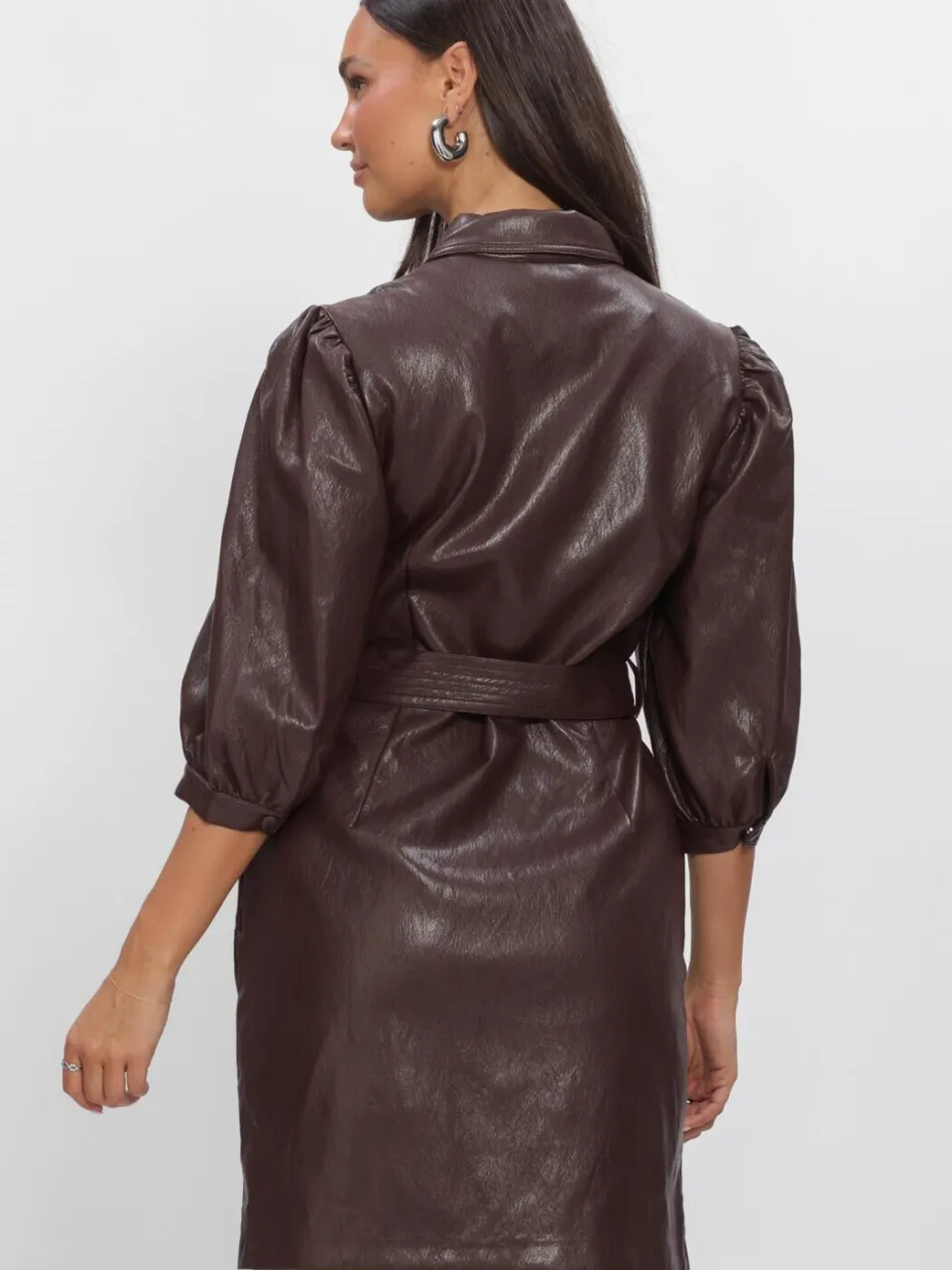 Aaiko Dames Jurken Semira Pu 689 - Bruin, foto 3