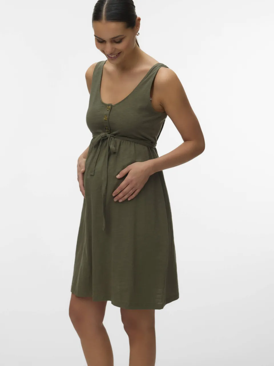 Mamalicious zwangerschapszomerjurk groen