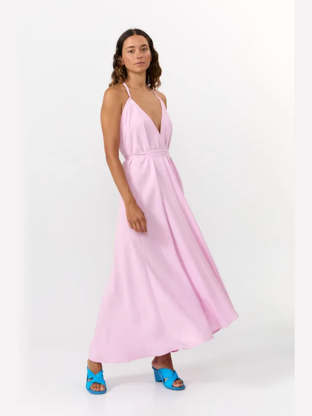 SUITE13LAB dames vegan Jurk Mp Long Roze Lichtroze