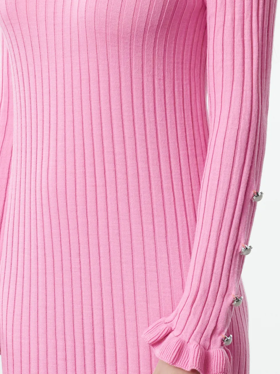 Turkishsouq Damesjurk, rechte maxi-jurk, lange casual/dagelijkse jurk met hijab roze, foto 2