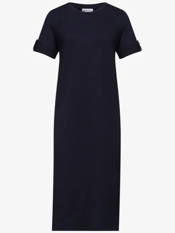 Street One Midi-jurk met ronde hals en knopen blauw, foto 2