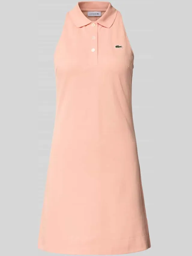 Lacoste slim fit polojurk van katoenmix Abrikoos