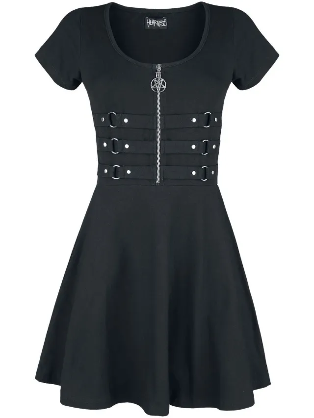 Heartless Into The Darkness Dames Mini-jurk - zwart