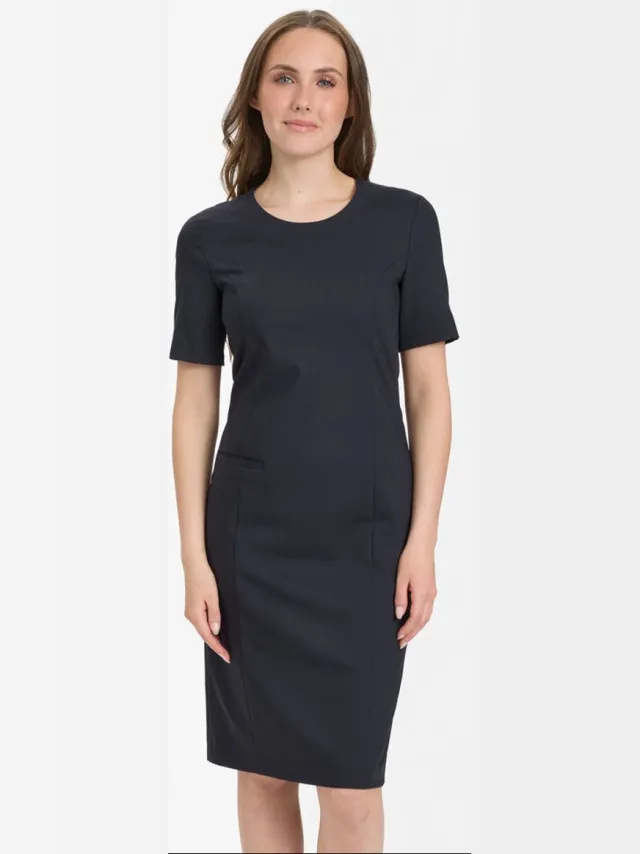 Sunwill 695-2722-400 stretch chique jurk Donkerblauw
