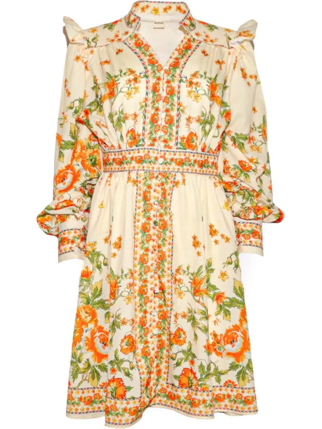 Ibramani Valkyria Mini Dress - Zomer Jurk - Feest Jurk - Dames Tuniek - Dames Kleding Cream