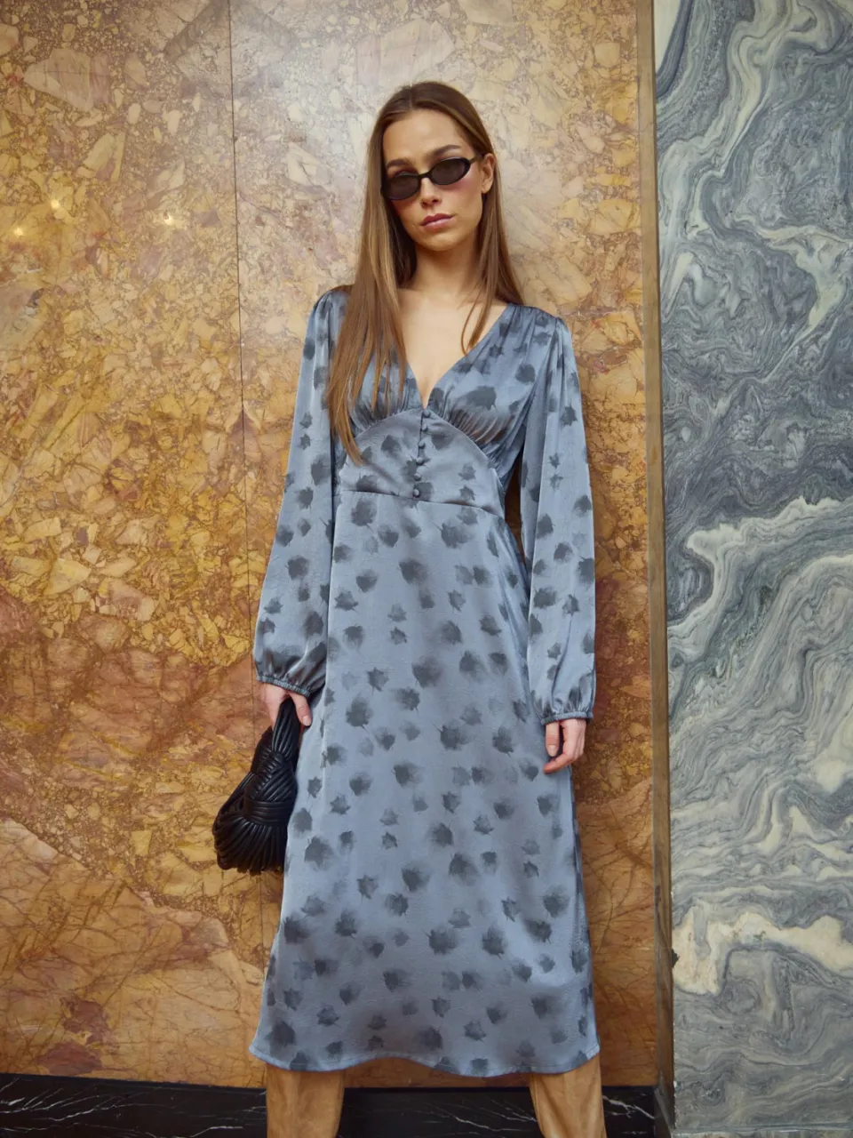 Noella Lilith Jurk Blauw
