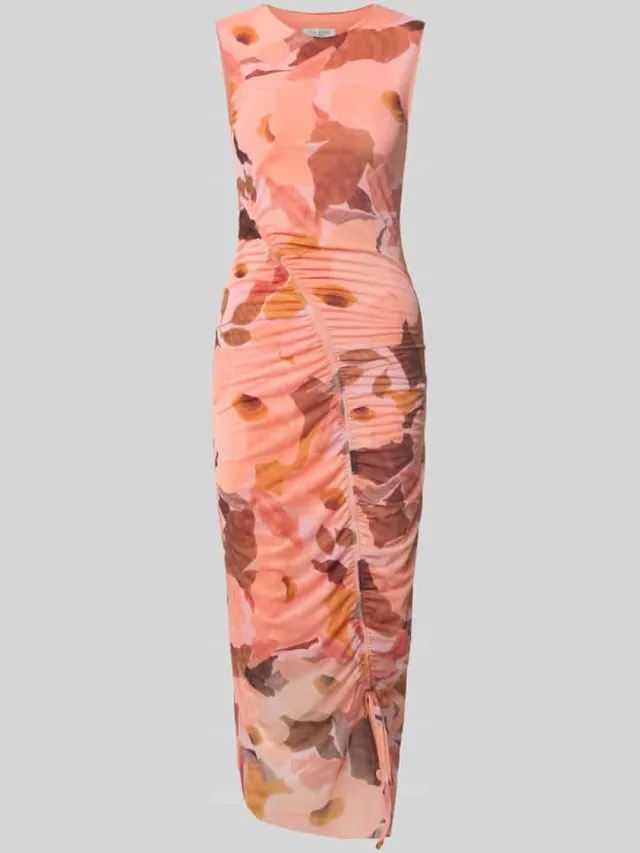 Ted Baker Slim fit midijurk model 'Elyra' koraal, foto 2