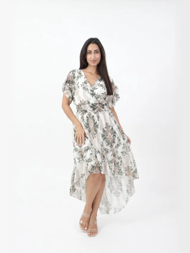 Elara Kleid Khaki Hamburg