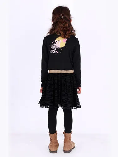 B.Nosy midi jurk Diana zwart/goud, foto 3