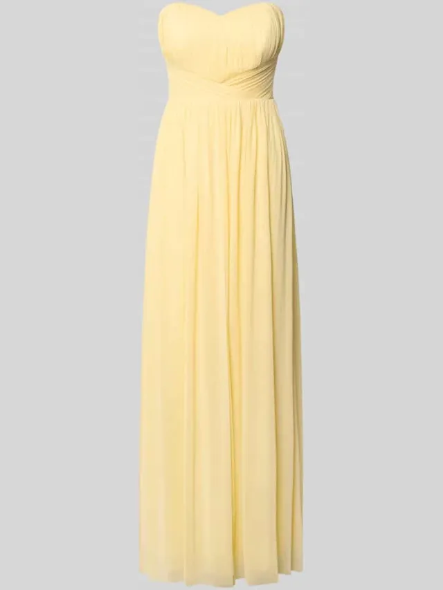 Lipsy Cocktailjurk in off-shoulder-look lichtgeel, foto 2
