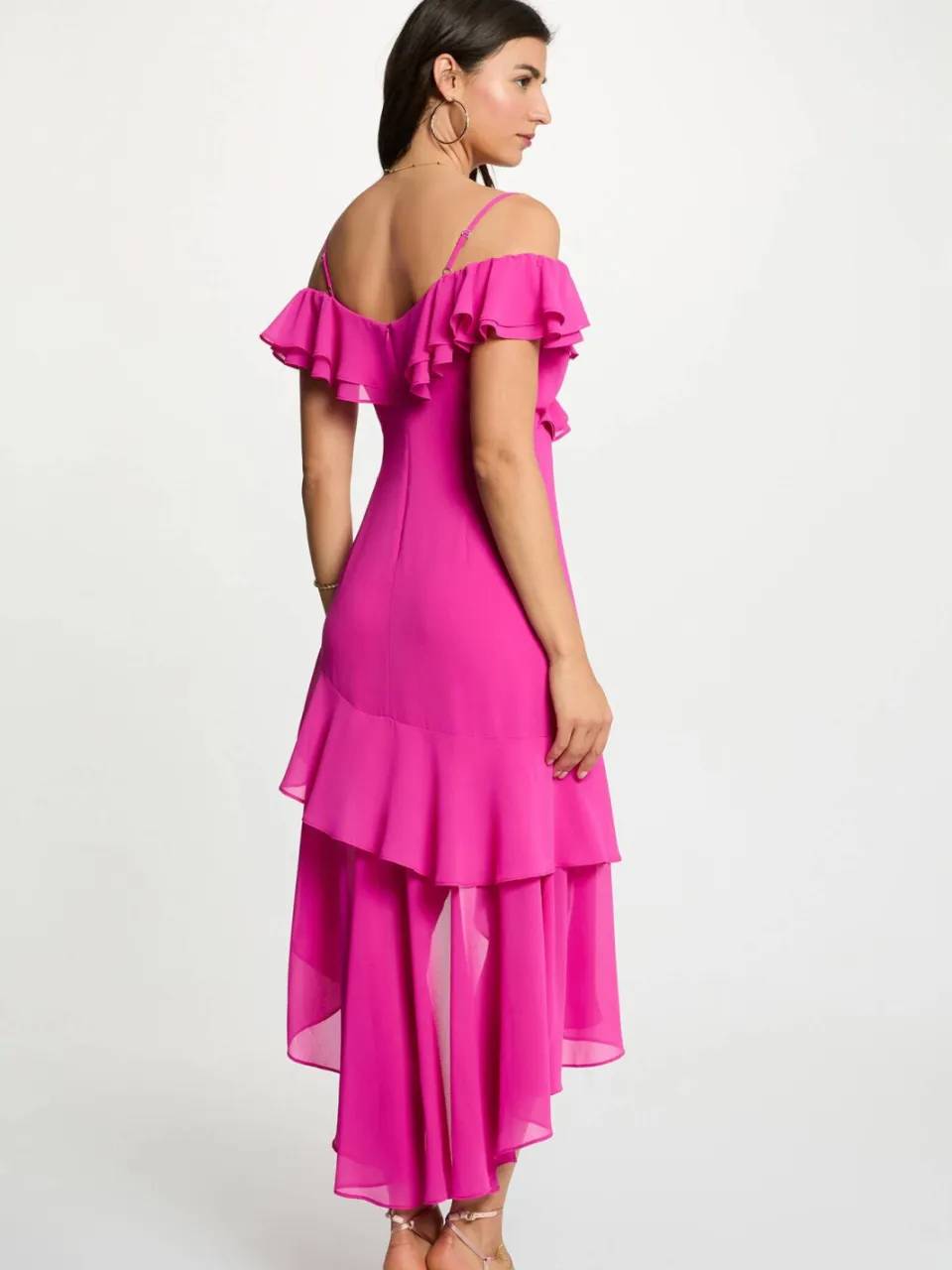 Morgan jurk fuchsia, foto 4