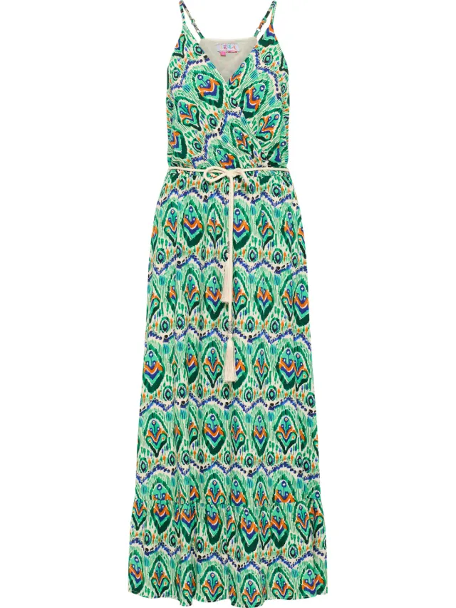 IZIA Maxi-jurk met all-over print Dames Groen Veelkleurig, foto 2