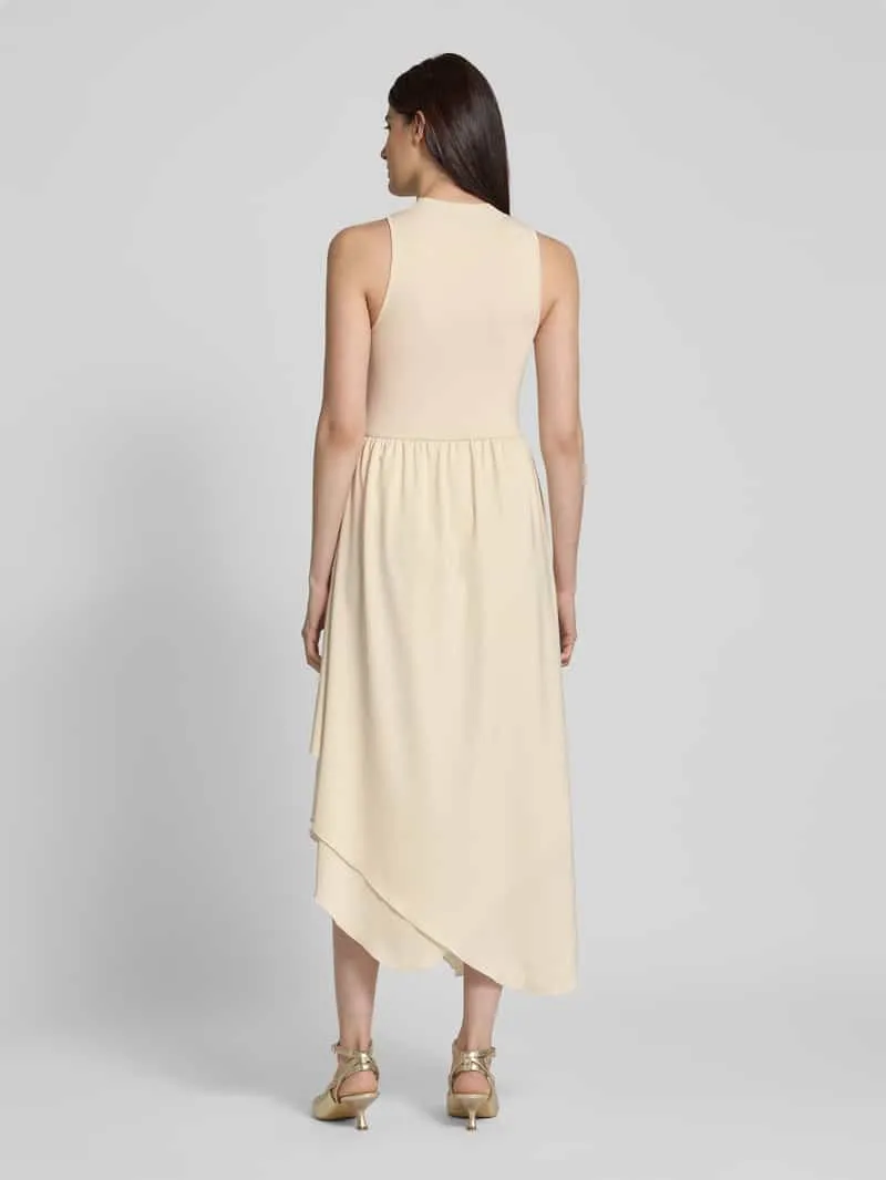 Gestuz Maxi-jurk met turtleneck, model 'sama' beige, foto 3
