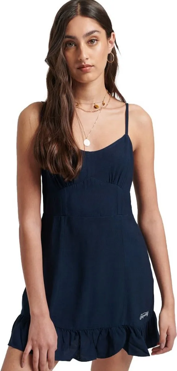 Superdry Vintage minicami-jurk - Dames - Jurken eclipse navy