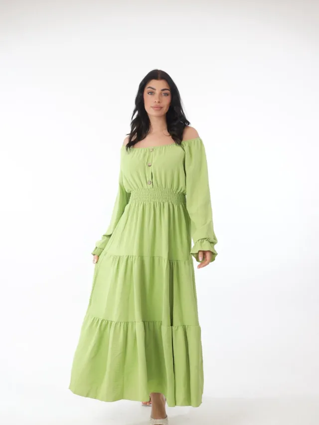 Elara Maxikleid Grün