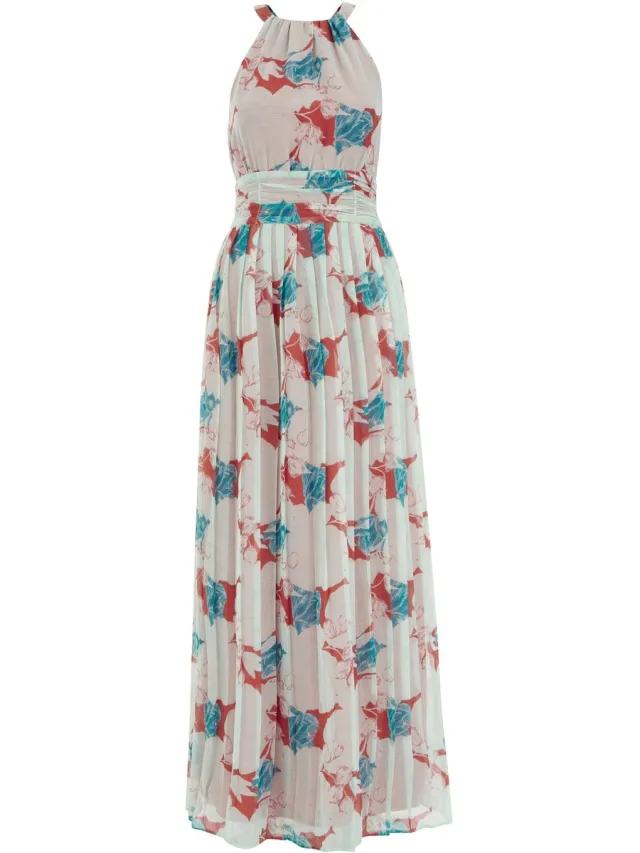 WE Fashion Dames Maxi jurk met print Light blue