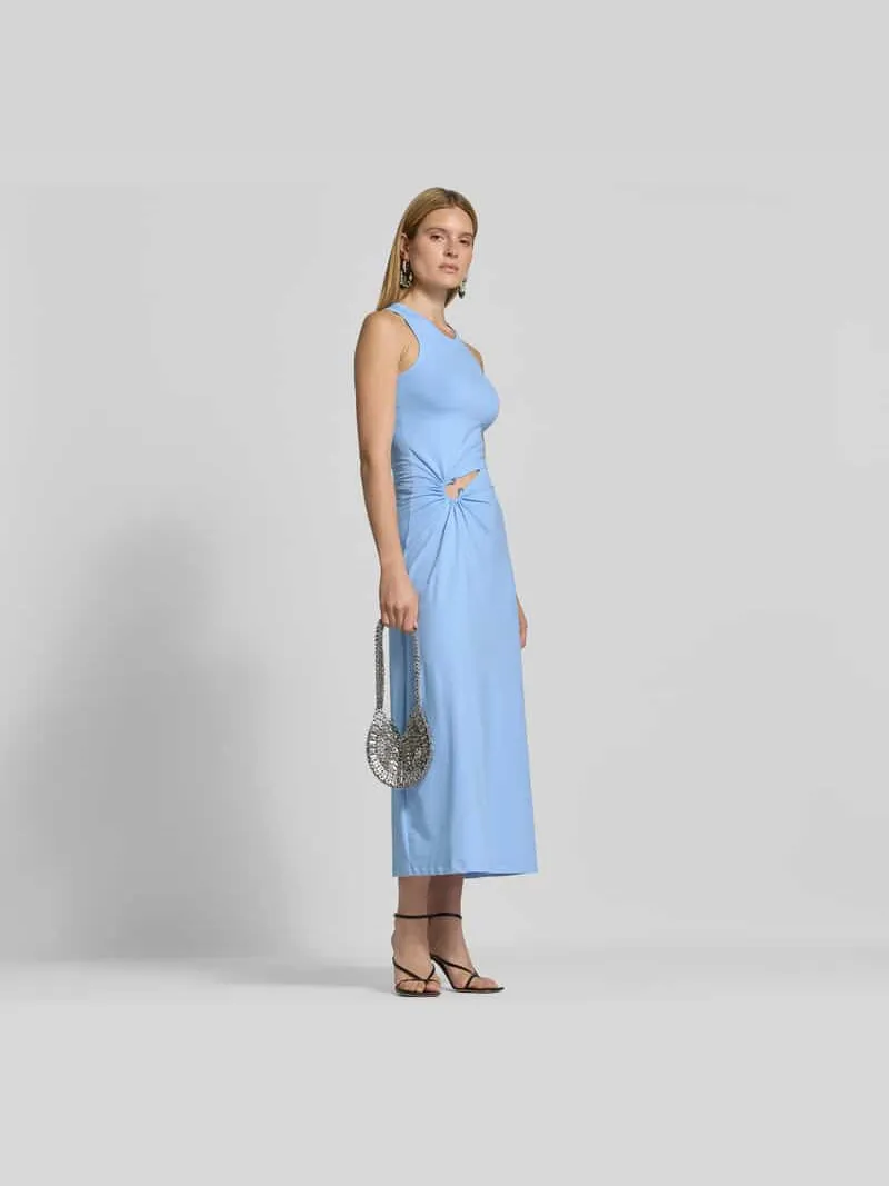 Rabanne Maxi-jurk met Cut-out lichtblauw, foto 3