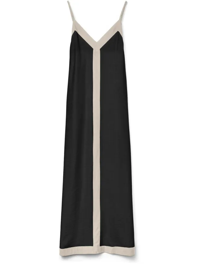 Vero Moda Jurk VMDENISE Lange jurk Black