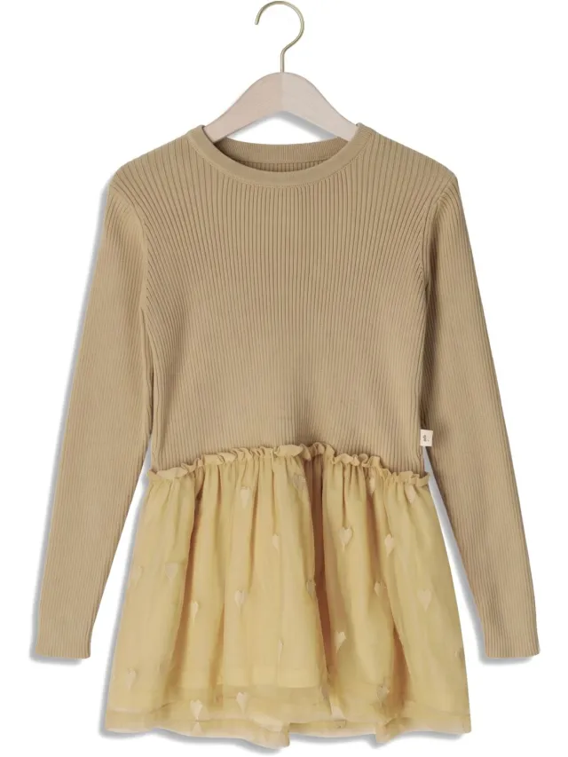 Ton & Ton Tavea jurk beige