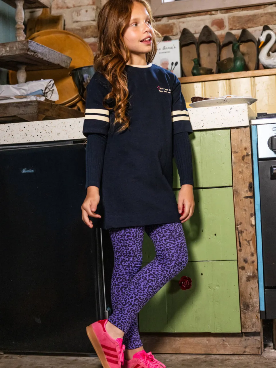 LOOXS sweatjurk met backprint donkerblauw, foto 6