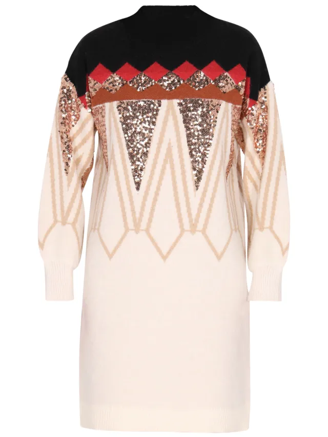 IZIA Jurk Dames Rood Veelkleurig, foto 2
