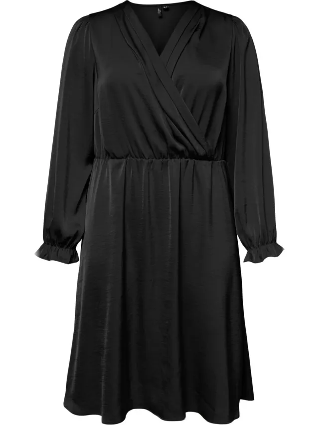Vero Moda Curve Jurk VMCMARY Midi-jurk Black 1