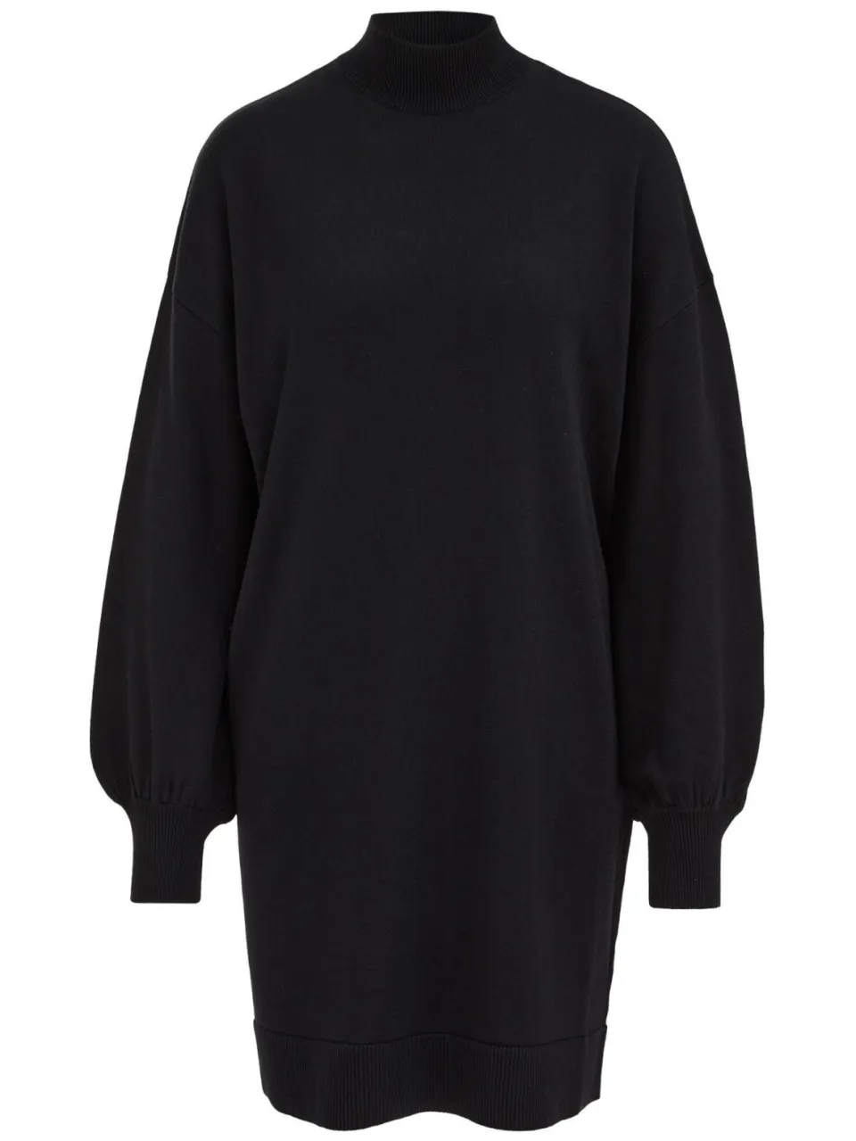 WE Fashion sweatjurk met col en wol - zwart, foto 2