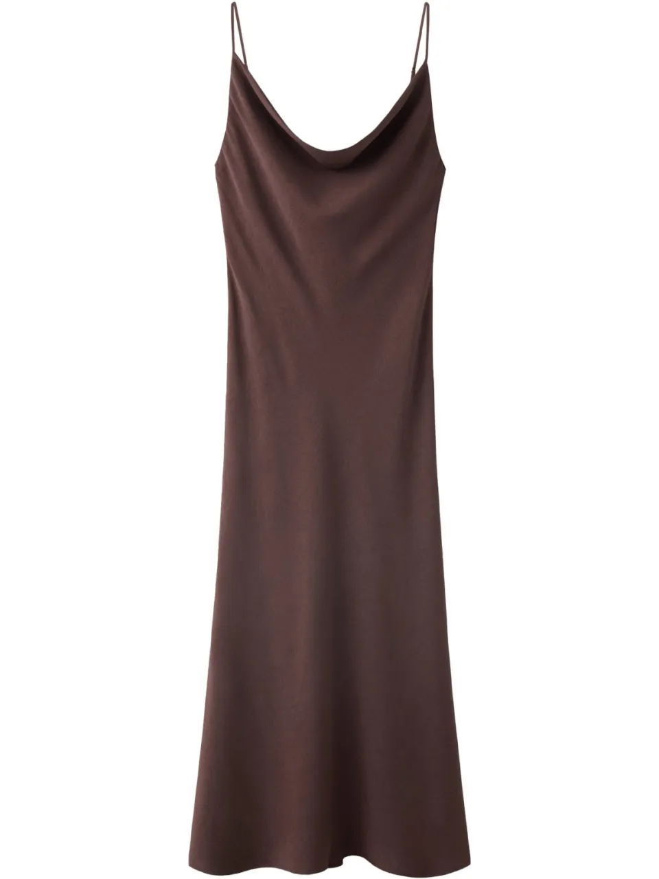 Mango midi zomerjurk met open rug - bruin, foto 2