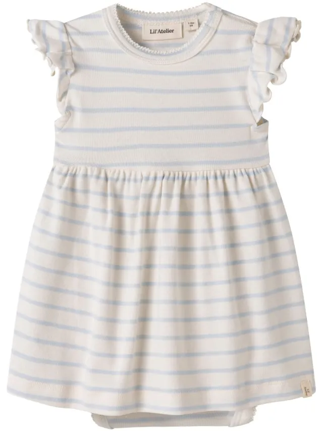 Lil' Atelier Baby Jurk Loose fit Coconut Milk