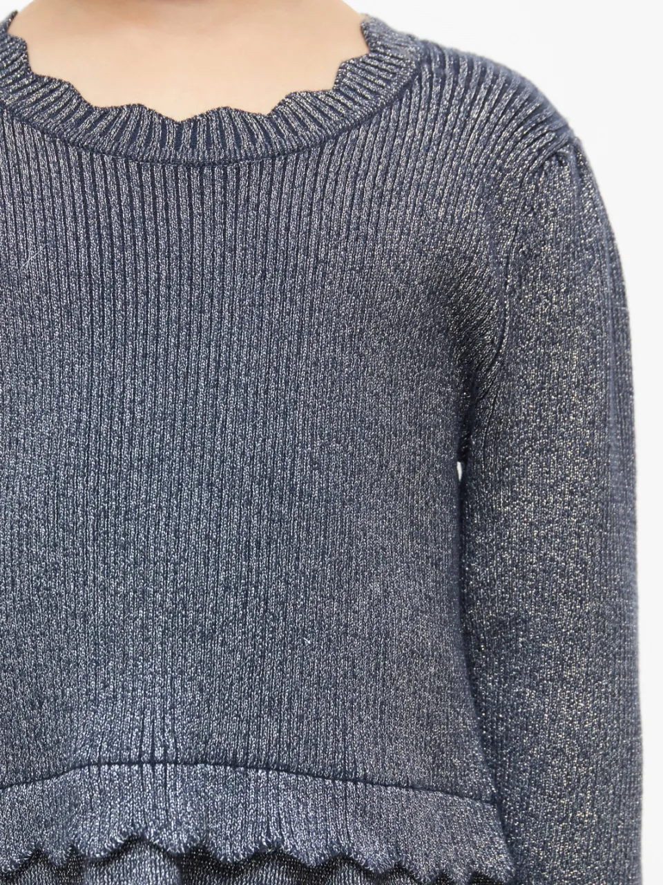 s.Oliver korte gebreide jurk donkerblauw, foto 7