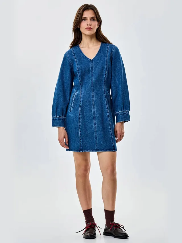 CKS spijkerjurk - mediumblauw Medium blue denim