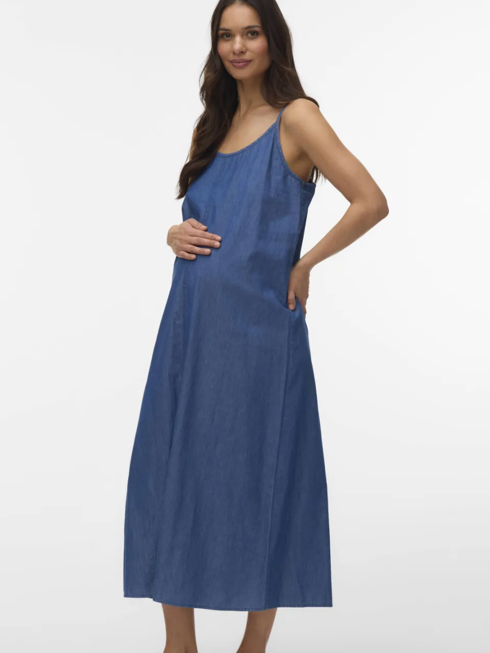 Mamalicious zwangerschapsmaxijurk blauw, foto 2