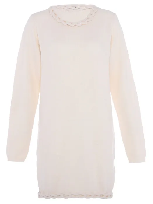 Faina Jumper Dames wolwit Gebroken wit
