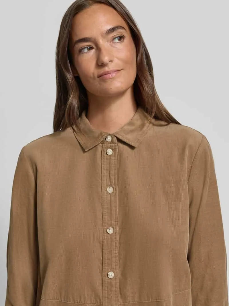 Opus Knie-lange jurk model 'Wicorda' taupe, foto 5