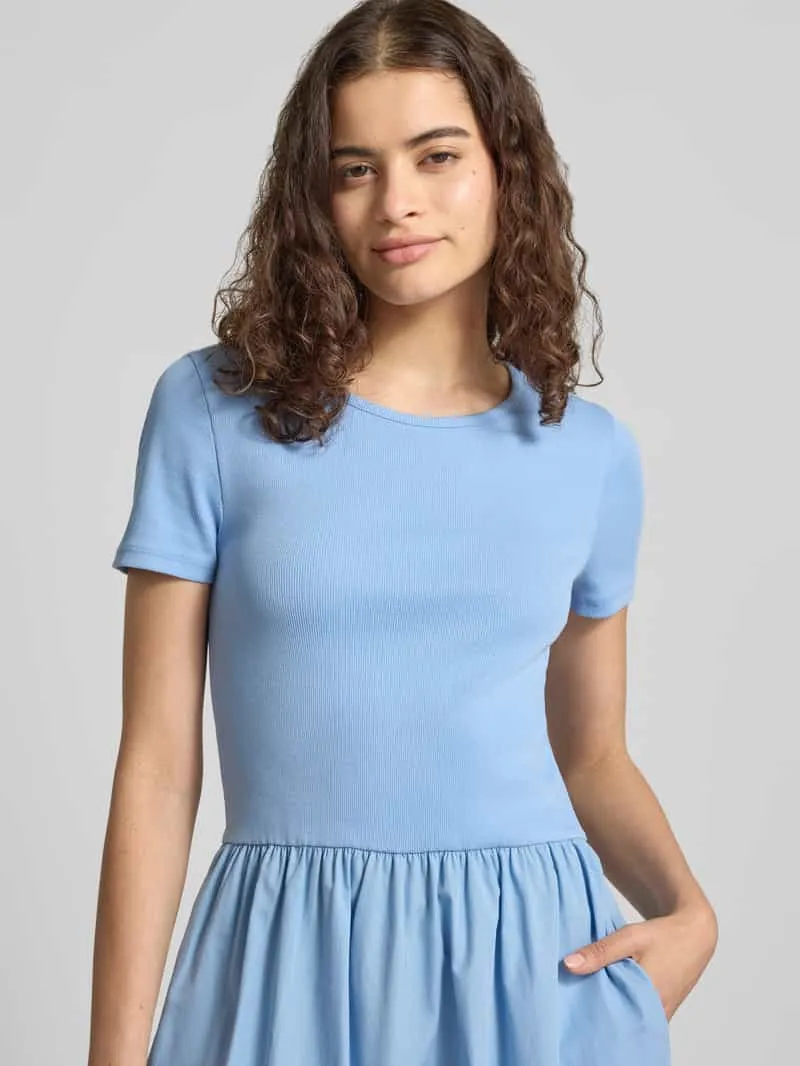Marc O'Polo slim fit vrijetijdsjurk van katoenmix lichtblauw, foto 5