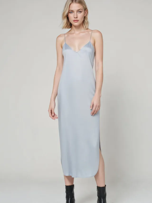 Neu Nomads dames vegan Slipdress Gitta Ijsblauw Extra lichtblauw