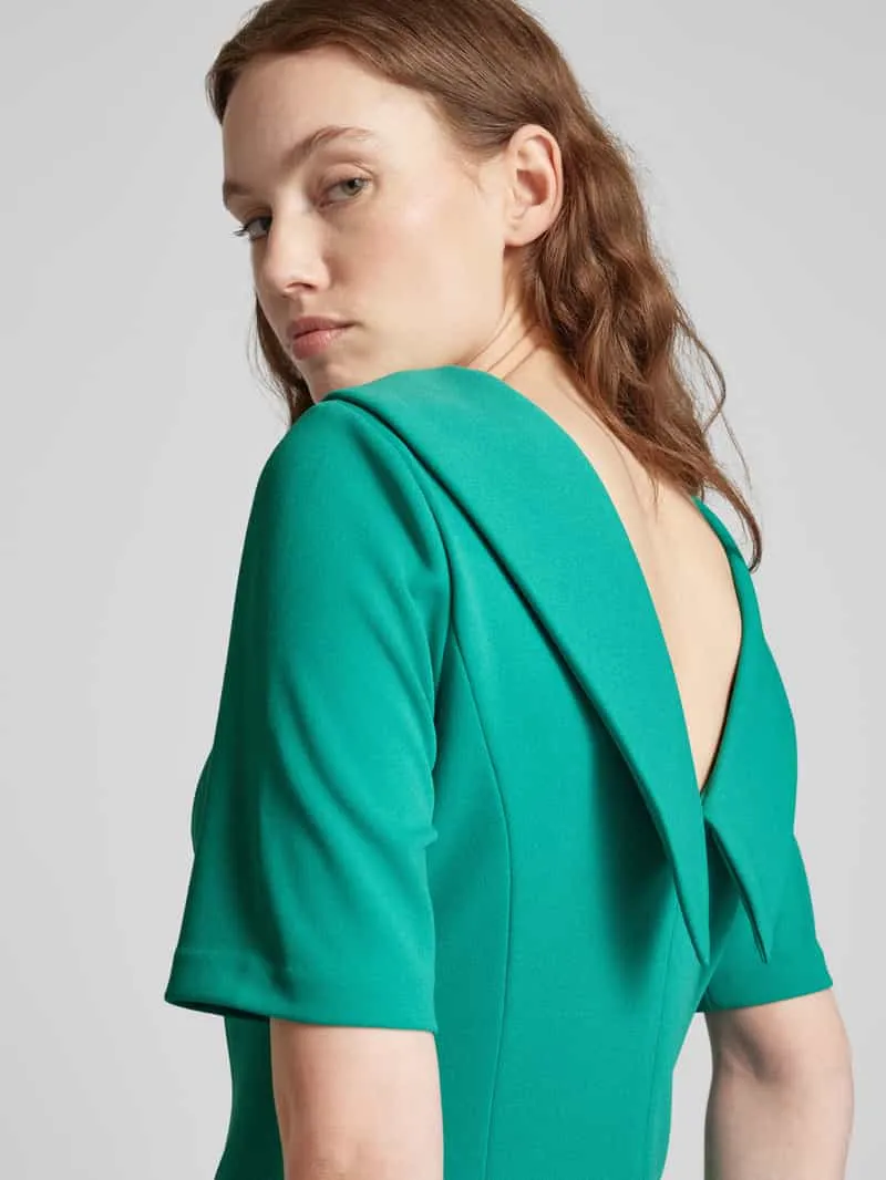 Adrianna Papell Knielange cocktailjurk in effen design groen, foto 4