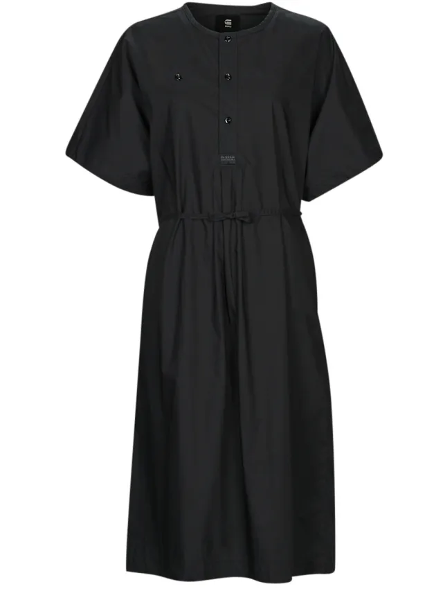 G-Star Raw Lange Jurk G-Star Raw adjustable waist dress Zwart